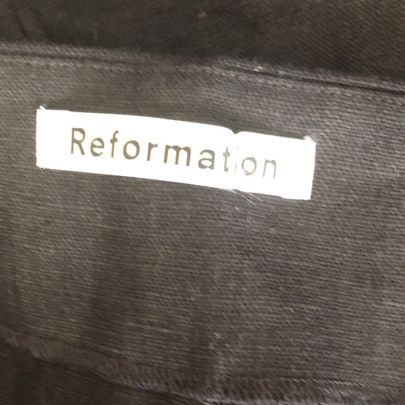 Reformation Linen Candela skirt black Size 12 - Picture 5 of 5